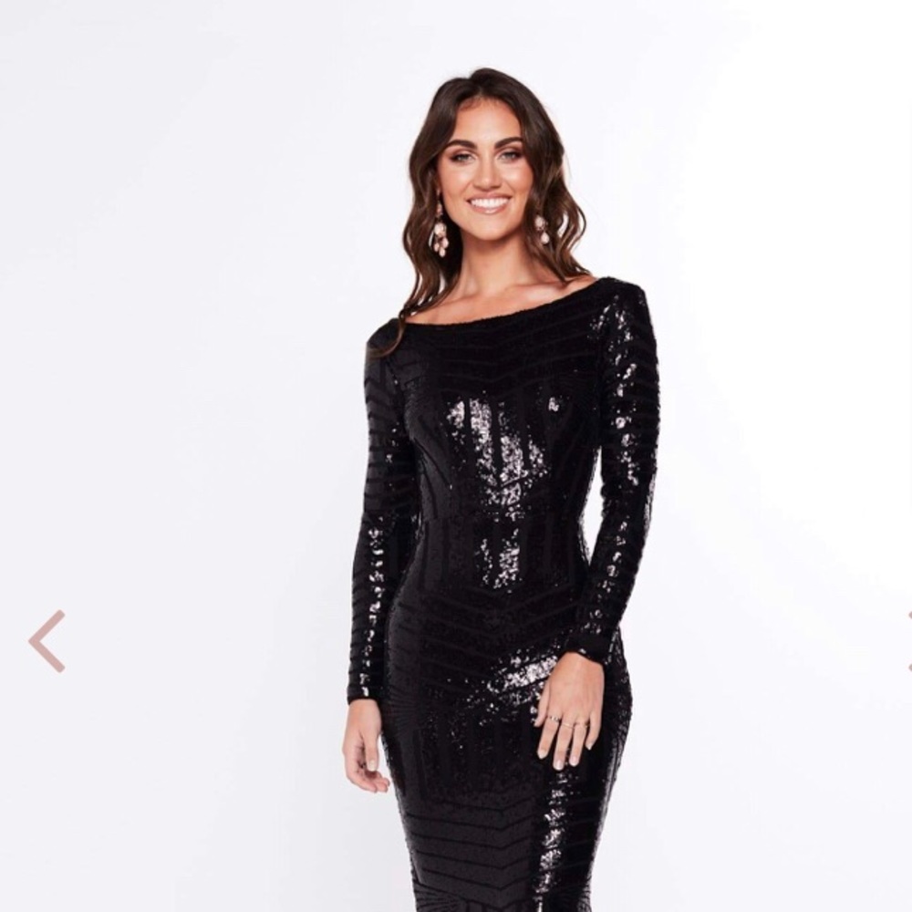 Black NWT Sequin Gown